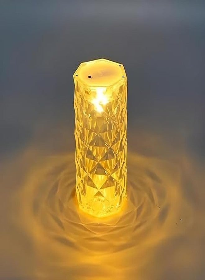 VERVENIX 3 Pcs Set Diamond Flameless and Smokeless Decorative LED Tea Light Candles, Transparent Acrylic Lights for Festive Diwali Decoration (Combo Set: 9 cm, 7 cm, 5 cm, Warm White) - Image 2
